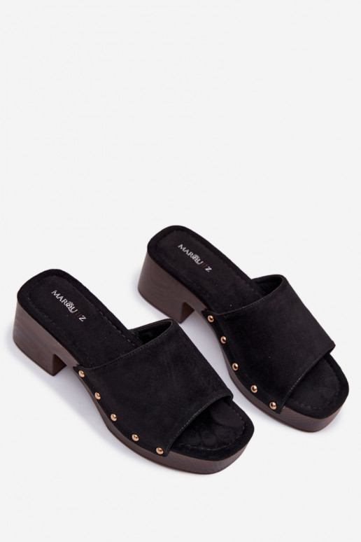 Moteriškos šlepetės  Ze aukso spalvosmi  Juodos spalvos Davessa