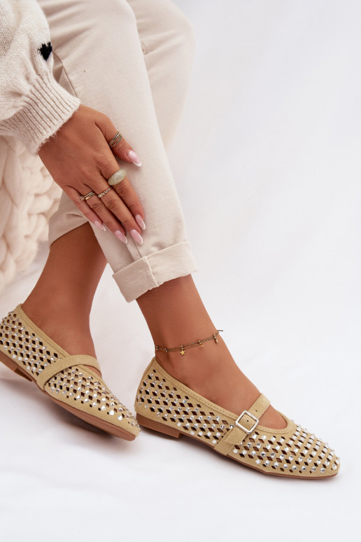 Balerinos  su aužūro elementais su tviskančiomis akutėmis I em geltonos spalvos Wilvessa