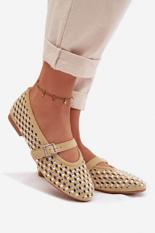 Balerinos  su aužūro elementais su tviskančiomis akutėmis I em geltonos spalvos Wilvessa