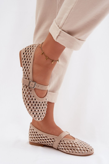 Balerinos  su aužūro elementais su tviskančiomis akutėmis I em smėlio spalvos Wilvessa