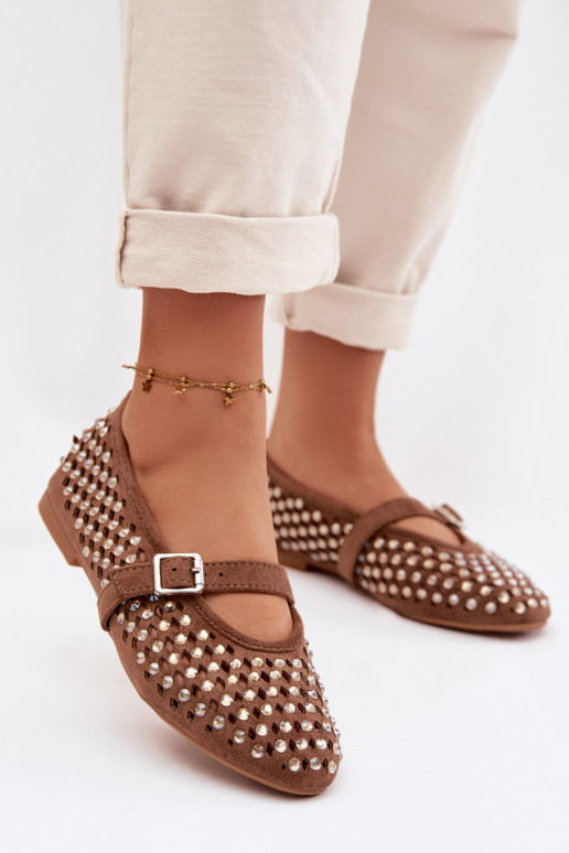 Balerinos  su aužūro elementais su tviskančiomis akutėmis I em rudos spalvos Wilvessa