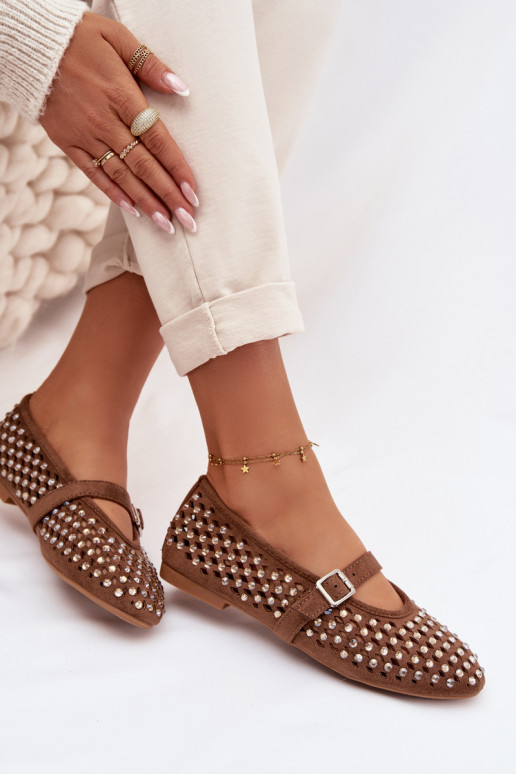 Balerinos  su aužūro elementais su tviskančiomis akutėmis I em rudos spalvos Wilvessa