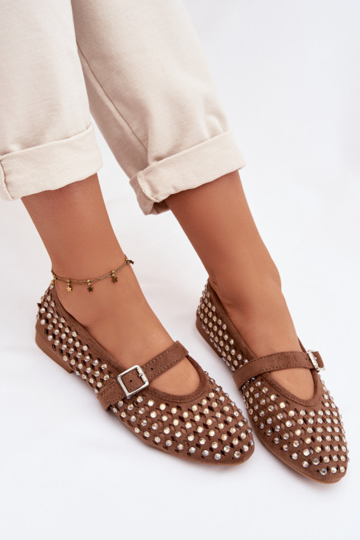 Balerinos  su aužūro elementais su tviskančiomis akutėmis I em rudos spalvos Wilvessa