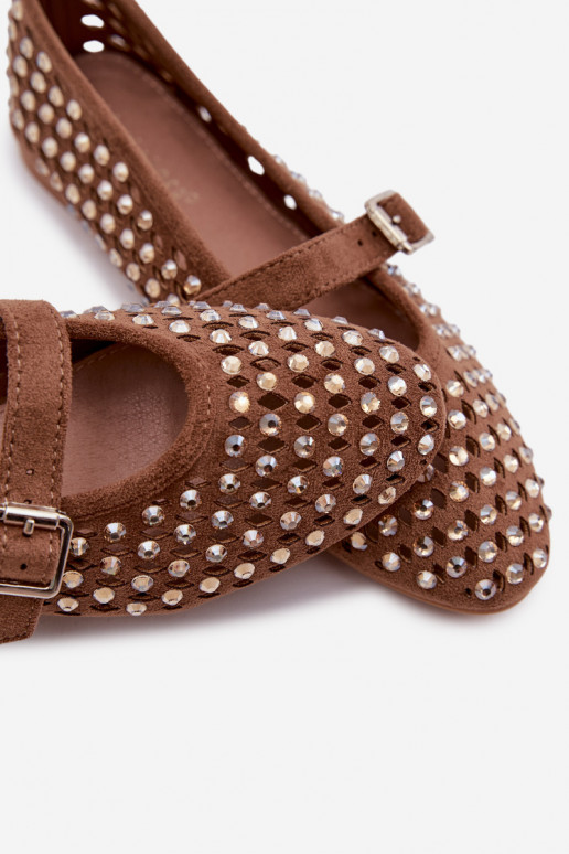 Balerinos  su aužūro elementais su tviskančiomis akutėmis I em rudos spalvos Wilvessa