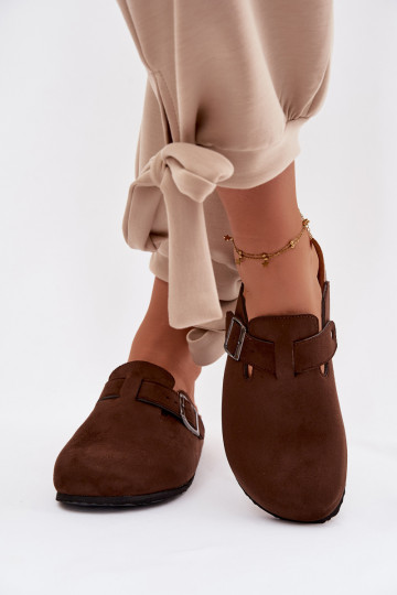 Šlepetės   su sagtimis Czekoladowe Delirisse 2