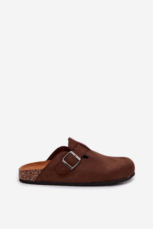 Šlepetės   su sagtimis Czekoladowe Delirisse