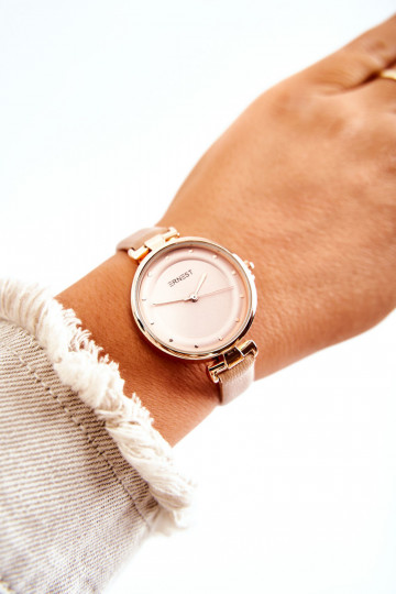 Moteriškas Laikrodis Ernest dramblio kaulo spalvos 2