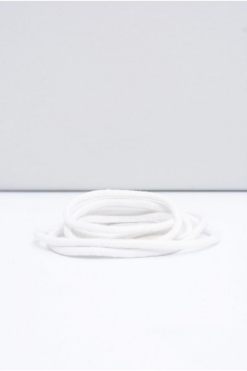 Corbby baltos spalvos Apvalūs raišteliai