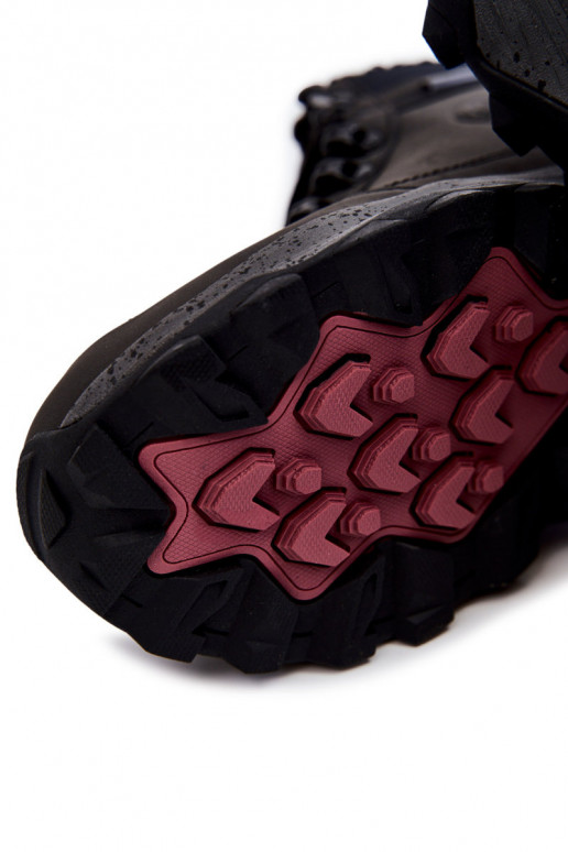  Pašiltinti žygio batai Cross  KK1R4027C Juodos spalvos