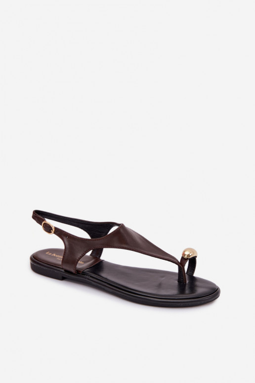 Moteriškos basutės su plačiais kulniukais Ze aukso spalvosm Detalem Czekoladowe Talorina