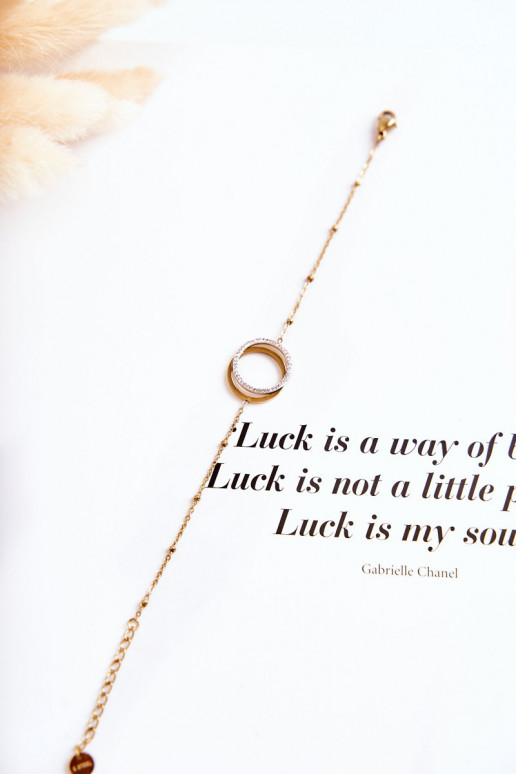   Apyrankė su gražiomis detalėmis  aukso spalvos