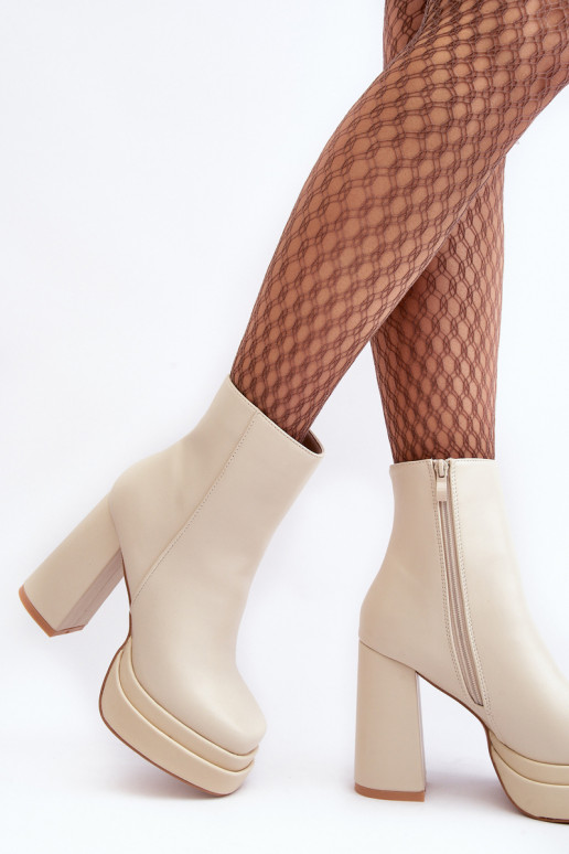  Aulinukai  ir platforma dramblio kaulo spalvos Sandstra