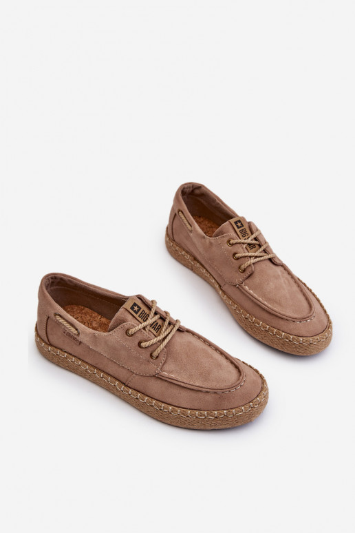 espadrilės  su raišteliais Big Star NN174054 smėlio spalvos