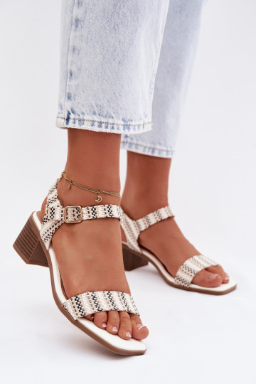 Moteriškos basutės  baltos spalvos Sabela 2