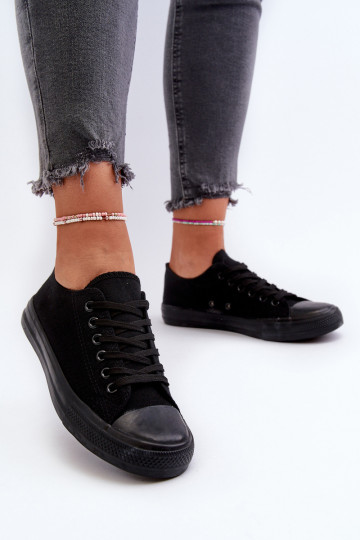 Klasikinio modelio sportbačiai  Juodos spalvos Caelira