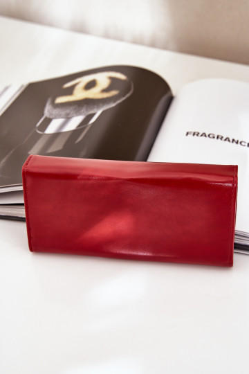 Eko  Gładki Moteriška piniginė raudonos spalvos Erolia 2