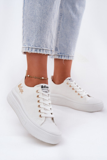 Laisvalaikio bateliai su platforma Lee Cooper LCW-24-44-2462L baltos spalvos 2
