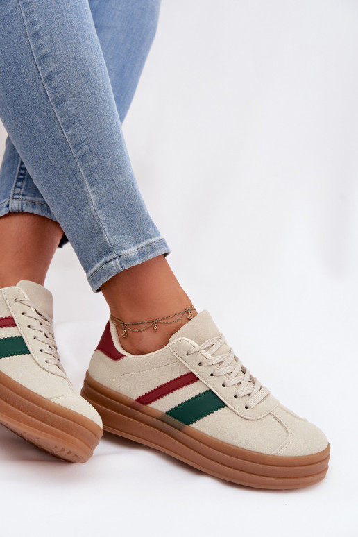  modelio batai  su platforma smėlio spalvos Janivelle