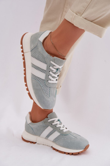  modelio batai  Z Naturalnego Zamszu mėtinės spalvos Marceline