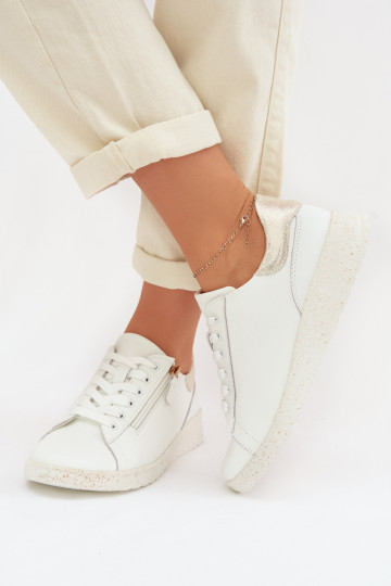   batai  su užtrauktukais Baltos-aukso spalvos Dorothea