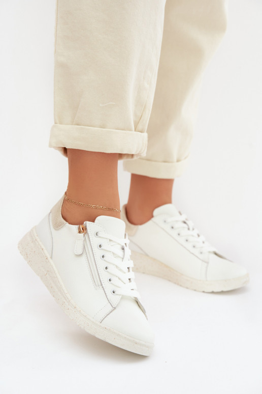   batai  su užtrauktukais Baltos-aukso spalvos Dorothea