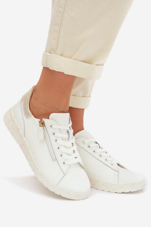   batai  su užtrauktukais Baltos-aukso spalvos Dorothea