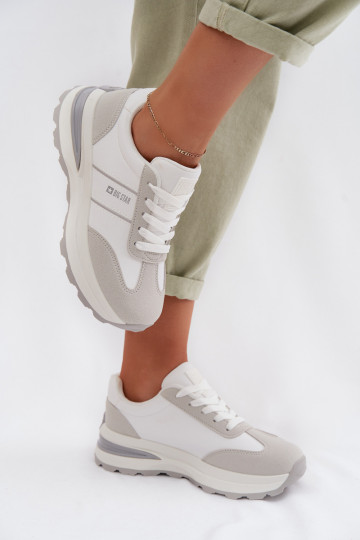  modelio batai sportiniai bateliai  Big Star TT274879 HI-POLY SYSTEM Baltos-pilkos spalvos