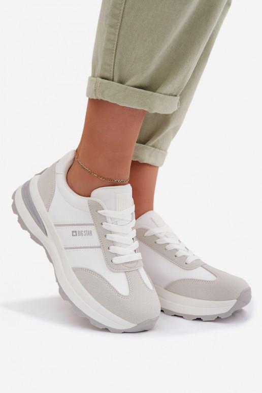  modelio batai sportiniai bateliai  Big Star TT274879 HI-POLY SYSTEM Baltos-pilkos spalvos