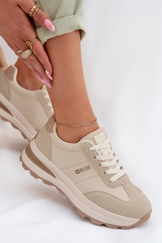  modelio batai sportiniai bateliai  Big Star TT274876 HI-POLY SYSTEM smėlio spalvos