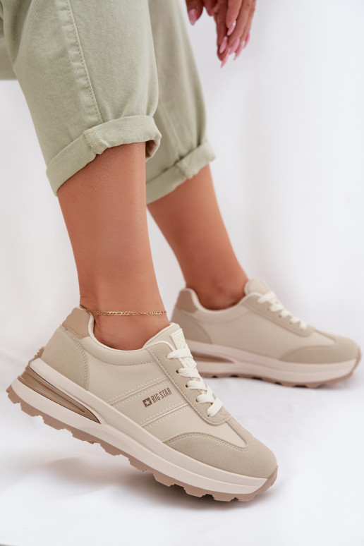  modelio batai sportiniai bateliai  Big Star TT274876 HI-POLY SYSTEM smėlio spalvos