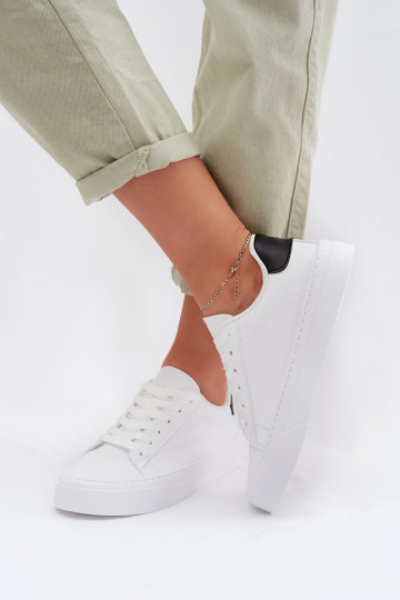  modelio batai  iš eko odos Big Star TT274928 HI-POLY SYSTEM baltos spalvos