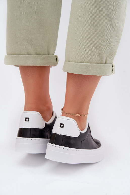  modelio batai  iš eko odos Big Star TT274927 HI-POLY SYSTEM Juodos spalvos