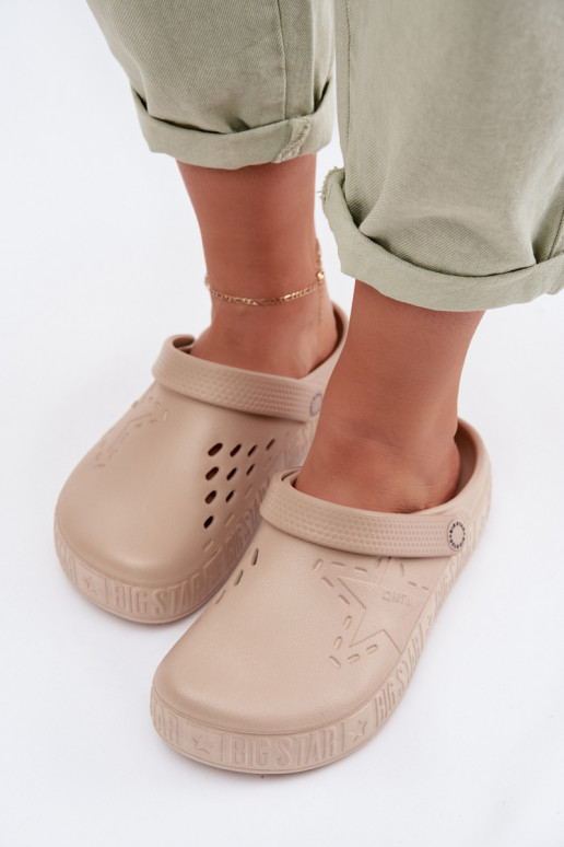 Šlepetės    Big Star TT274A083 smėlio spalvos