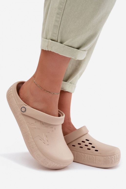 Šlepetės    Big Star TT274A083 smėlio spalvos