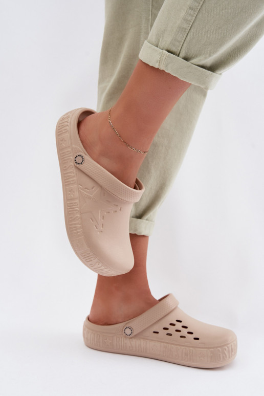 Šlepetės    Big Star TT274A083 smėlio spalvos