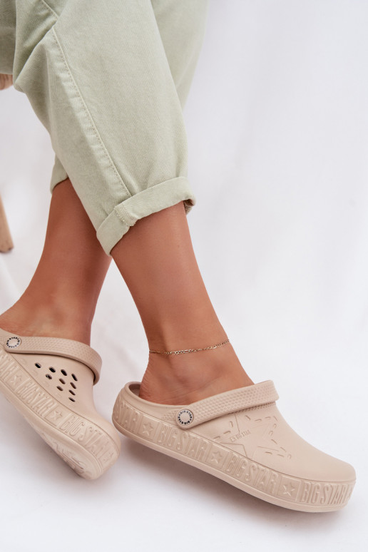 Šlepetės    Big Star TT274A083 smėlio spalvos