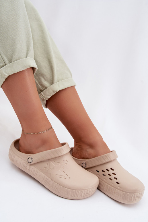 Šlepetės    Big Star TT274A083 smėlio spalvos