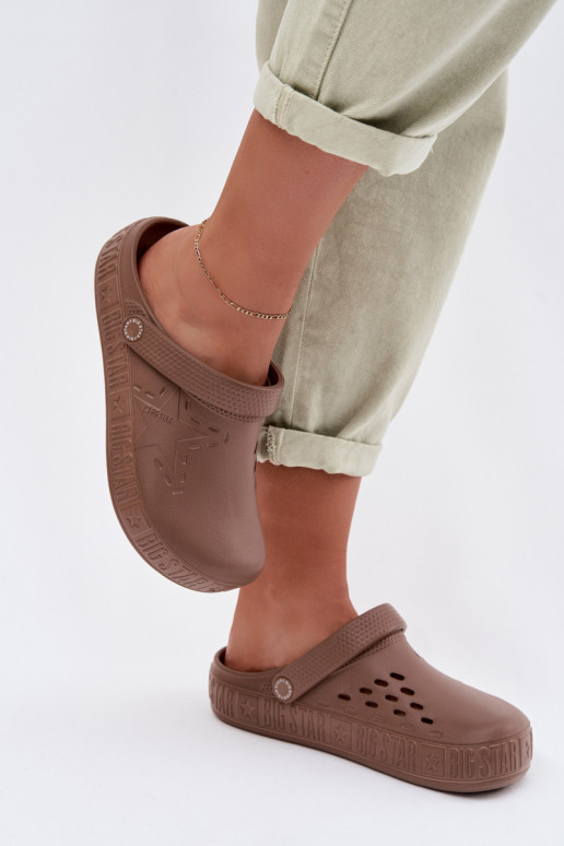 Šlepetės    Big Star TT274A085 rudos spalvos