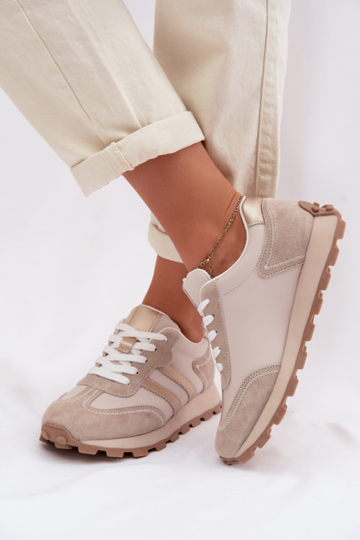    modelio batai  su platforma S.Barski LR61-7096 smėlio spalvos