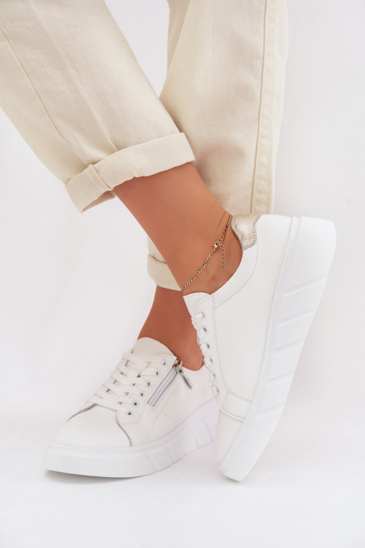   batai  su užtrauktukais baltos spalvos Althea