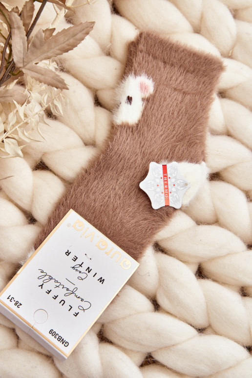  Skarpety Vaikiški  rudos spalvos