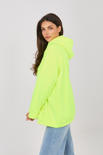 Fluorescencinės geltonos spalvos megztinis