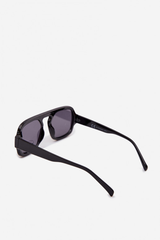 Moteriški akiniai nuo saulės su UV filtru juodos spalvos
