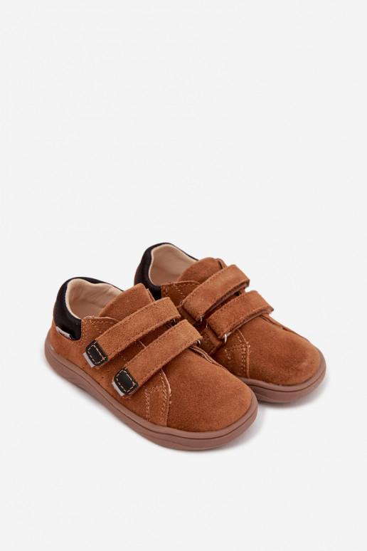 Vaikiški odiniai Barefoot batai Bartek 8600363 rudos spalvos