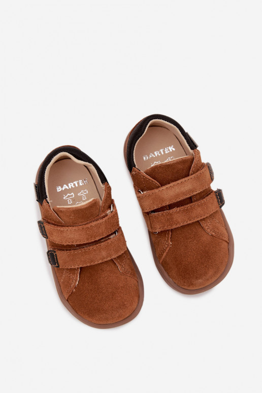 Vaikiški odiniai Barefoot batai Bartek 8600363 rudos spalvos
