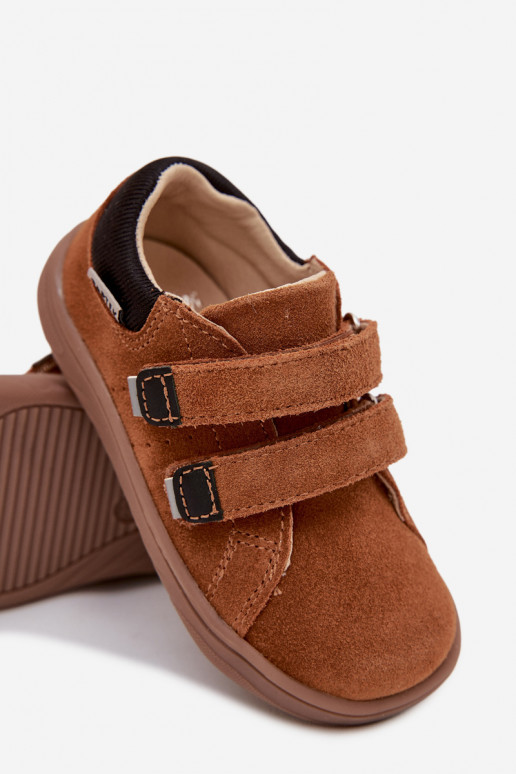 Vaikiški odiniai Barefoot batai Bartek 8600363 rudos spalvos