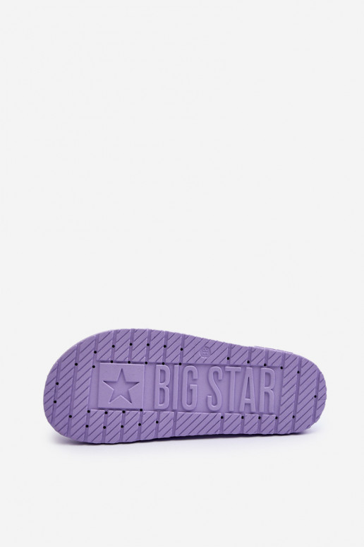 Moteriškos šlepetės Big Star LL274426 violetinės spalvos