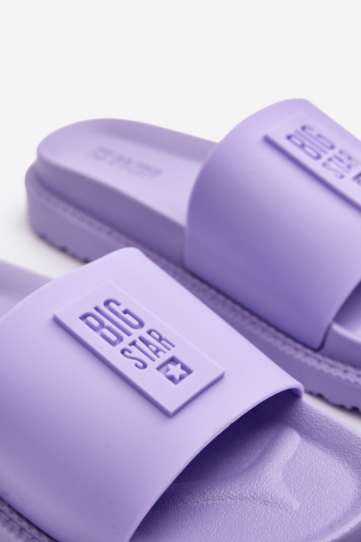 Moteriškos šlepetės Big Star LL274426 violetinės spalvos