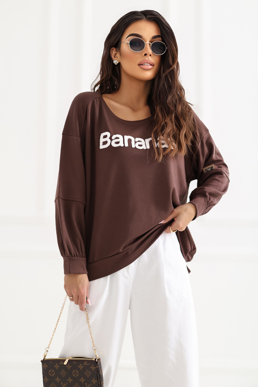 Bluza tamsiai ruda