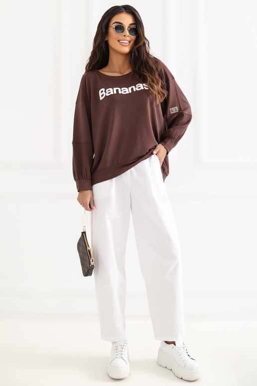 Bluza tamsiai ruda